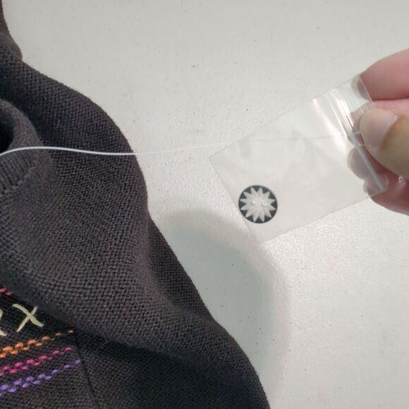 90’s Country Primitive Women’s Rainbow Embroidered Flower Sweater Vest new xl - Picture 5 of 8